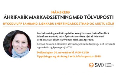Námskeið: Áhrifarík markaðsssetning með tölvupósti, 20. nóvember 2018