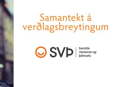 Samantekt á verðlagsbreytingum – október 2020