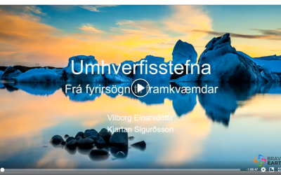 Áhugasamir þátttakendur á fyrirlestri um innleiðingu umhverfisstefnu