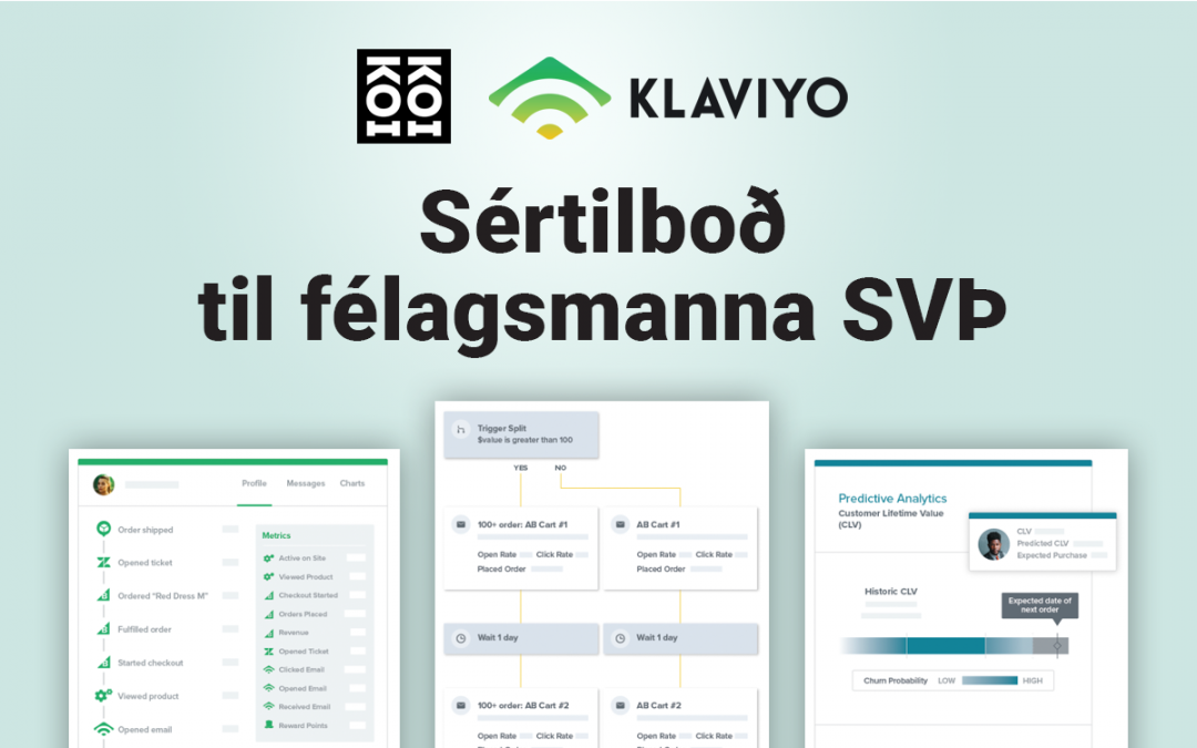Klaviyo kynningartilboð til félagsmanna