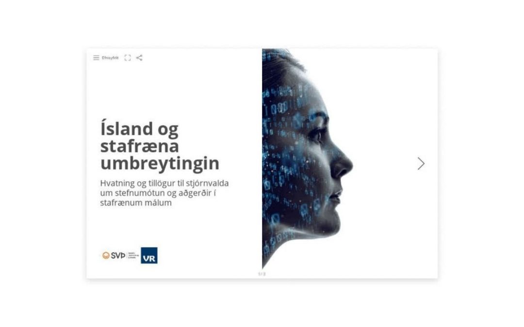SVÞ og VR hvetja stjórnvöld til stefnumótunar og aðgerða í stafrænum málum
