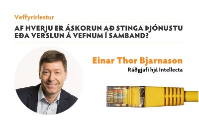 Veffyrirlestur: Af hverju er áskorun að stinga þjónustu eða verslun á vefnum í samband?