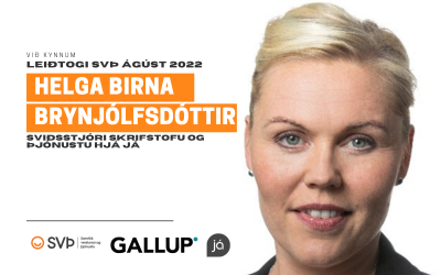 Leiðtogi ágúst mánaðar hoppar af kæti þegar hún sér samstarfsfólkið vaxa!